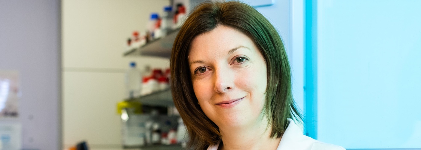 A scientist working in Boots.