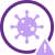 An icon of a cancer cell.
