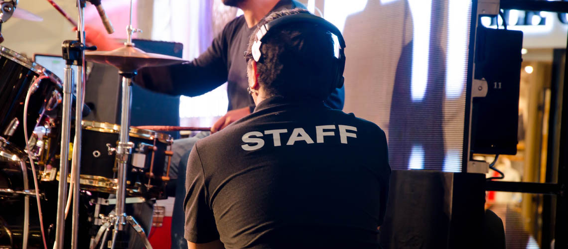 Staff for the concert and event