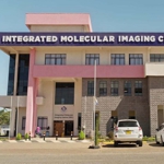The front of the building of the Integrated Molecular Imaging Centre.