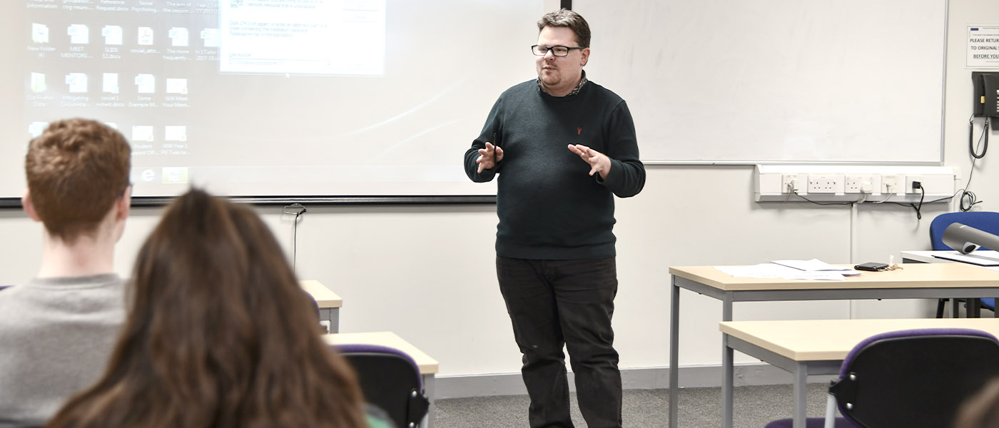 Doron lecturing. 