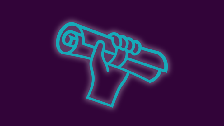 An icon of graduation scroll.