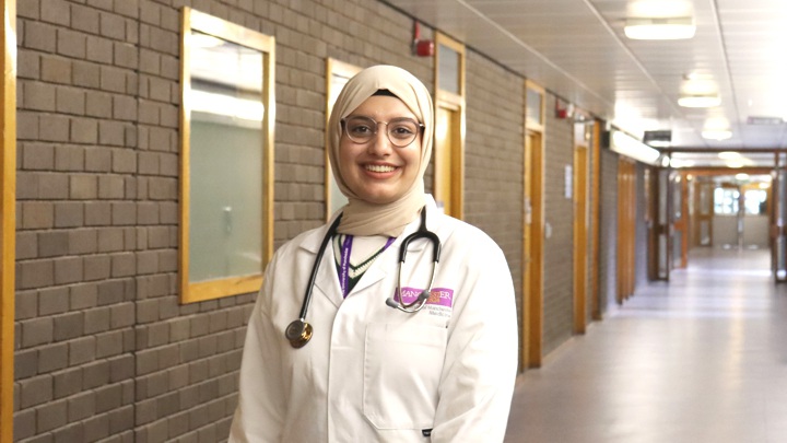 Humna in Stopford Building at Manchester.