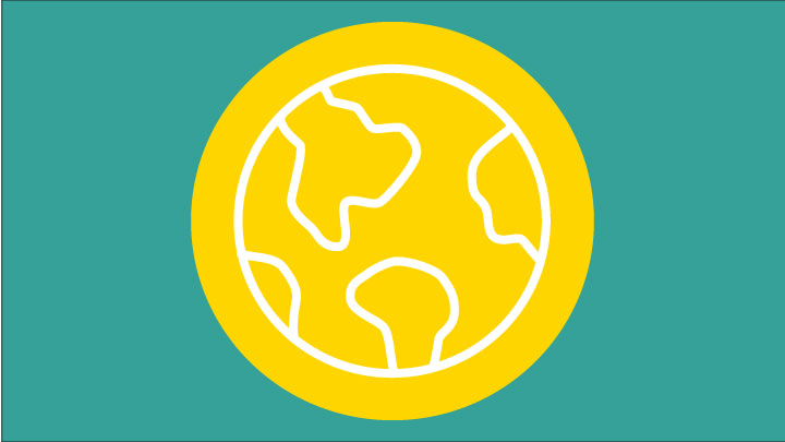 world map or globe  on an green background.