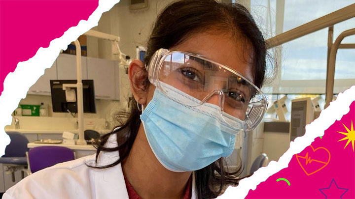 Jeena Patel, third-year student on the BDS Dentistry with a Foundation Year course.